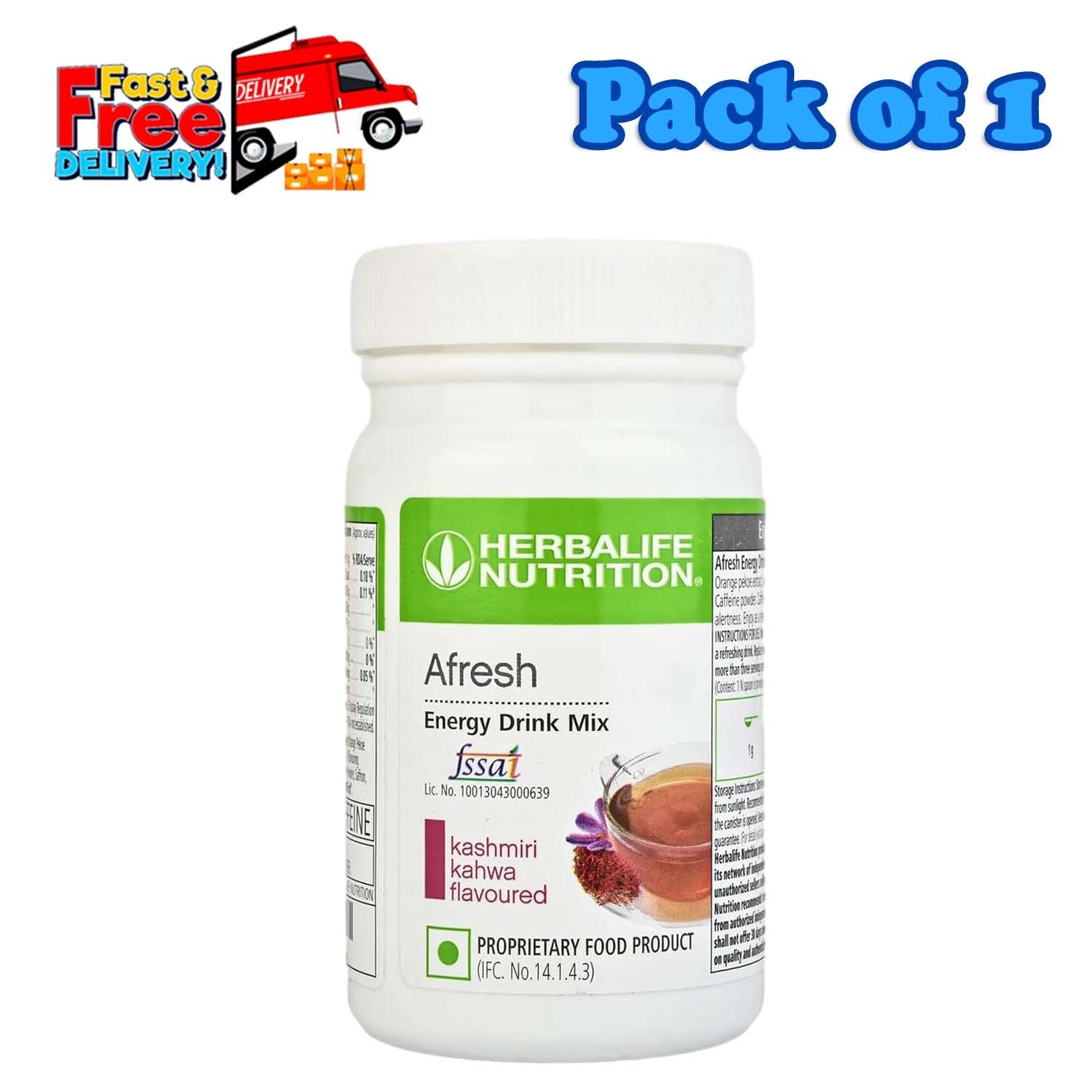 Natural Energy Drink Mix Powder | Kashmiri Kahwa Flavoured Herbal Blend – 40g