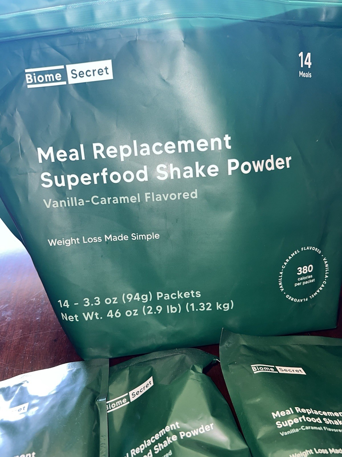Secret Biome Superfood Nutritional Supplement Meal Replacement Shakes Packets
