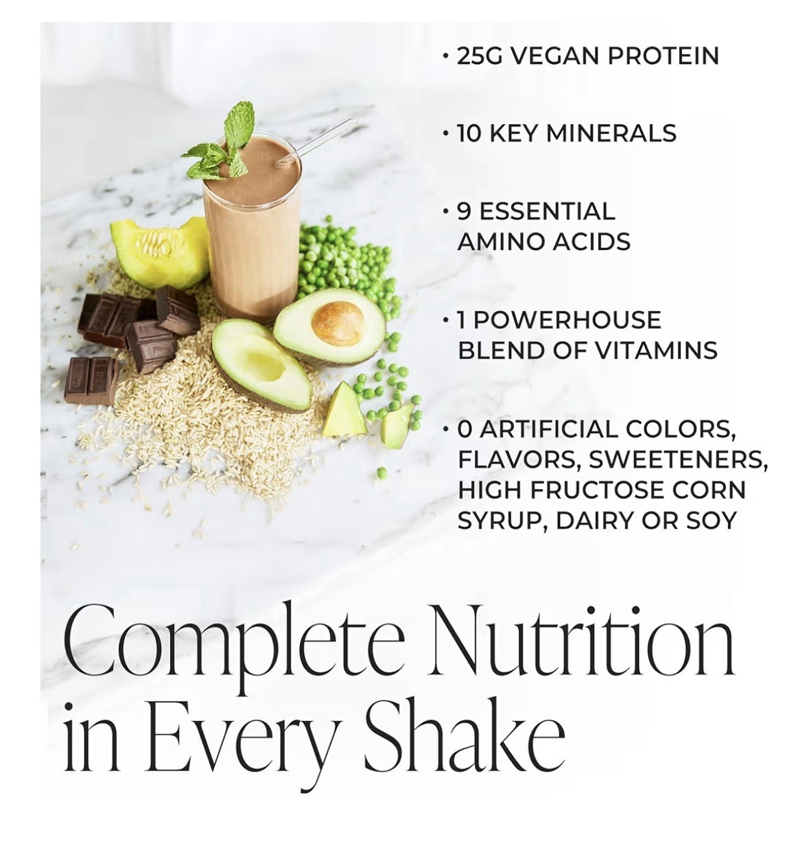 Essentialmeal Meal Replacement Shake – Protein Shake, Vegan Protein Powder, Comp