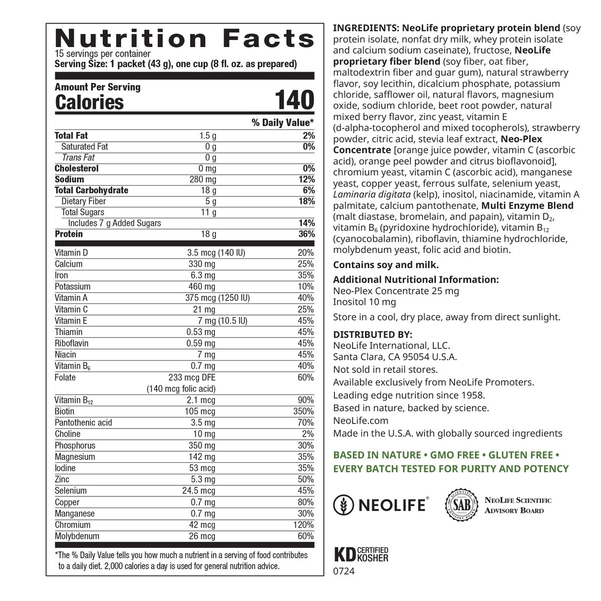 NeoLifeShake-Healthy Meal or Meal Replacement For Weight Loss-Clinically Proven