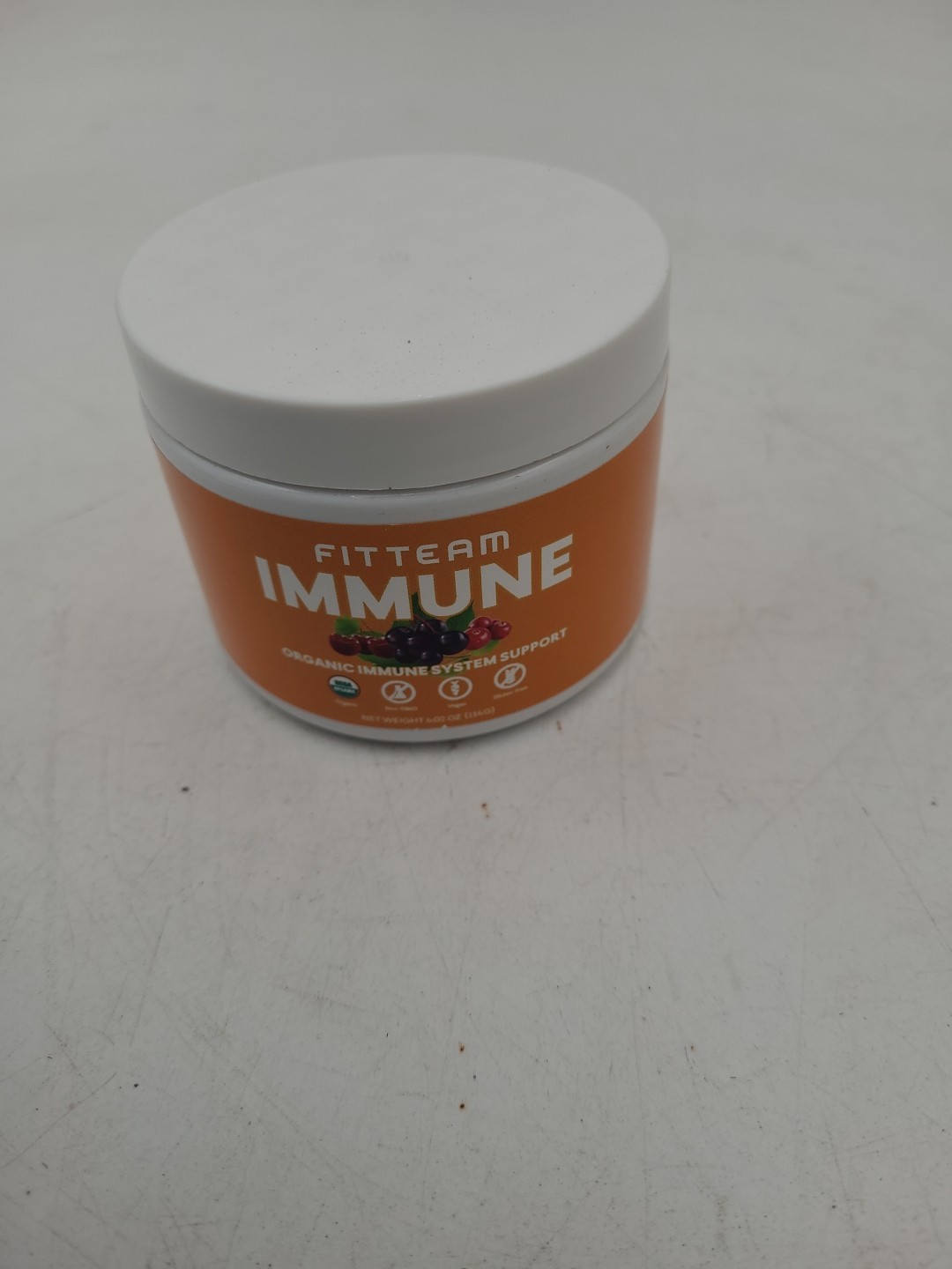 Fitteam Immune Organic Immune System Support Powder Drink Mix 4oz 12 Servings