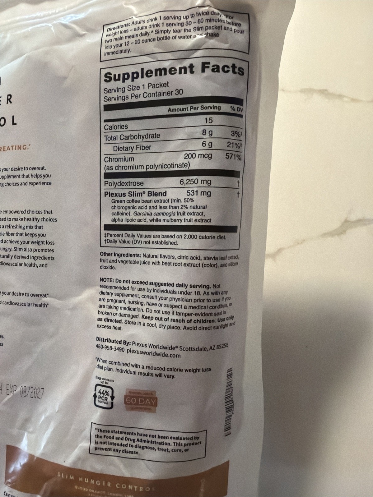 Plexus, Slim, Hunger, Control, Blood, Orange, Lemon, Lime, Healthy Weight Series