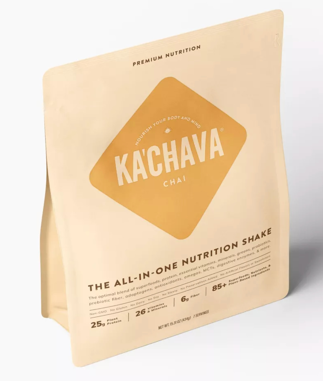 KACHAVA – Chai – THE ALL-IN-ONE NUTRITION SHAKE 15.31oz (434g) Best by 11/2025+