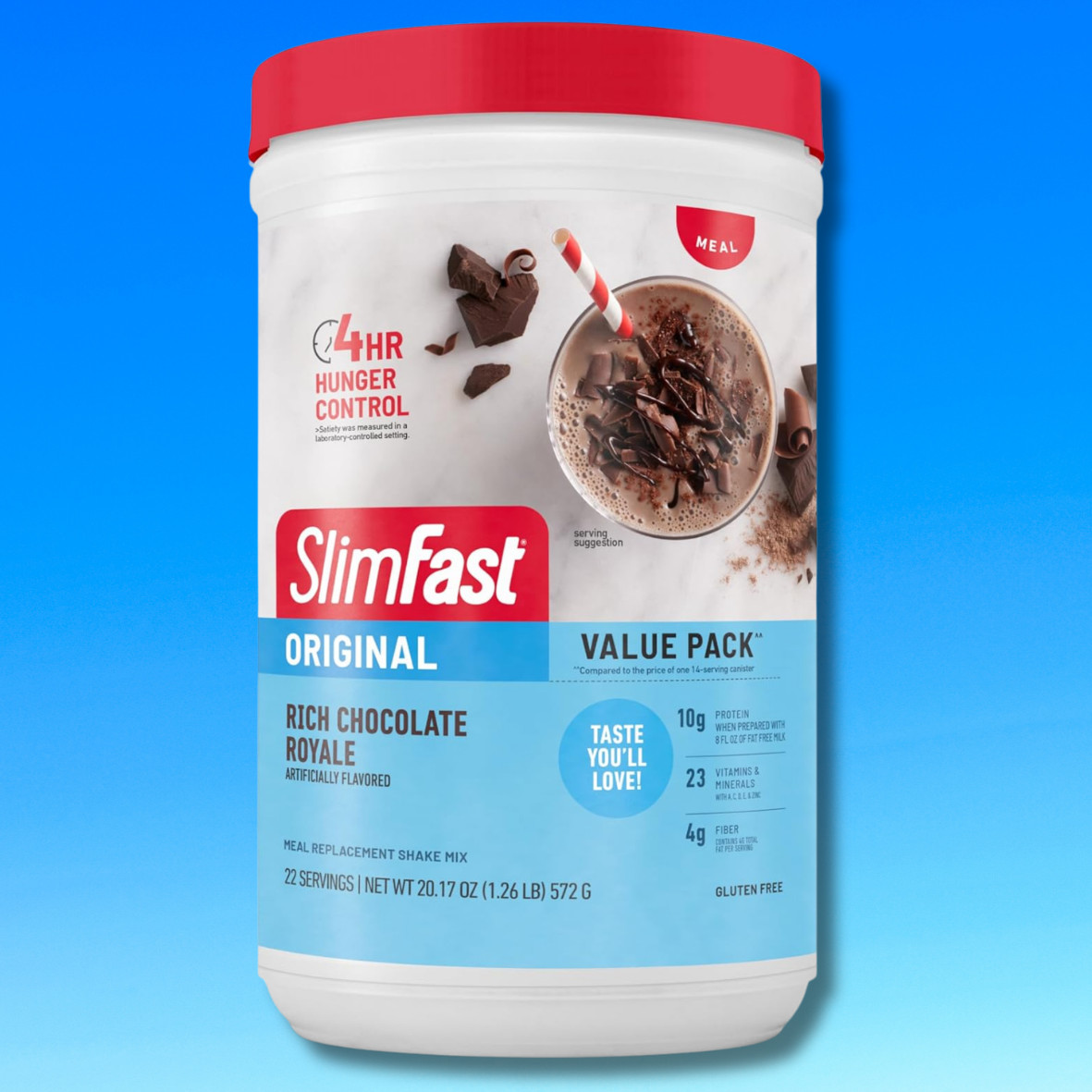 Original Meal Replacement Shake Mix, Rich Chocolate Royale, 20.18 oz, 2