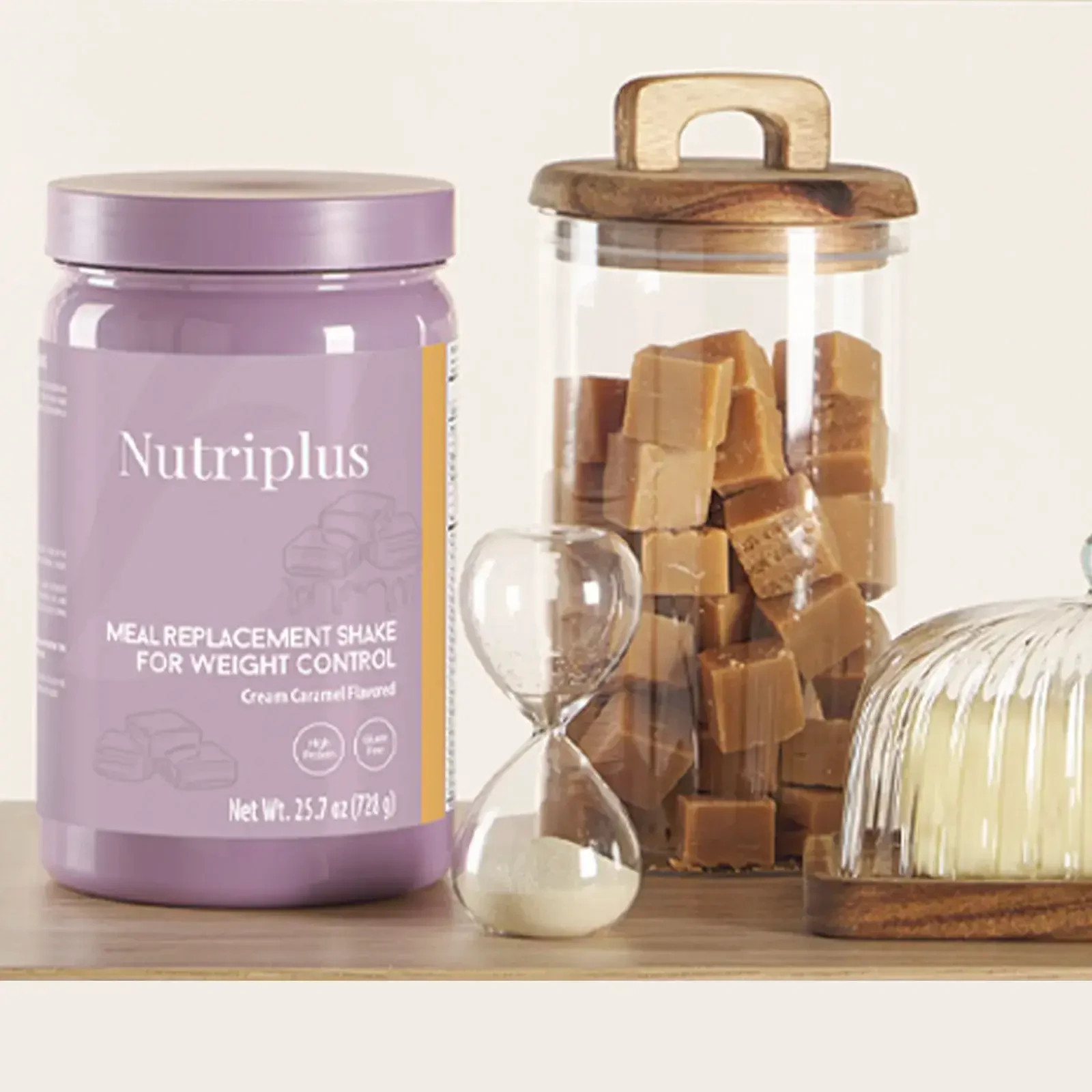 FARMASI NUTRIPLUS MEAL REPLACEMENT SHAKE CREAM CARAMEL 25.7oz GENUINE NEW!!!