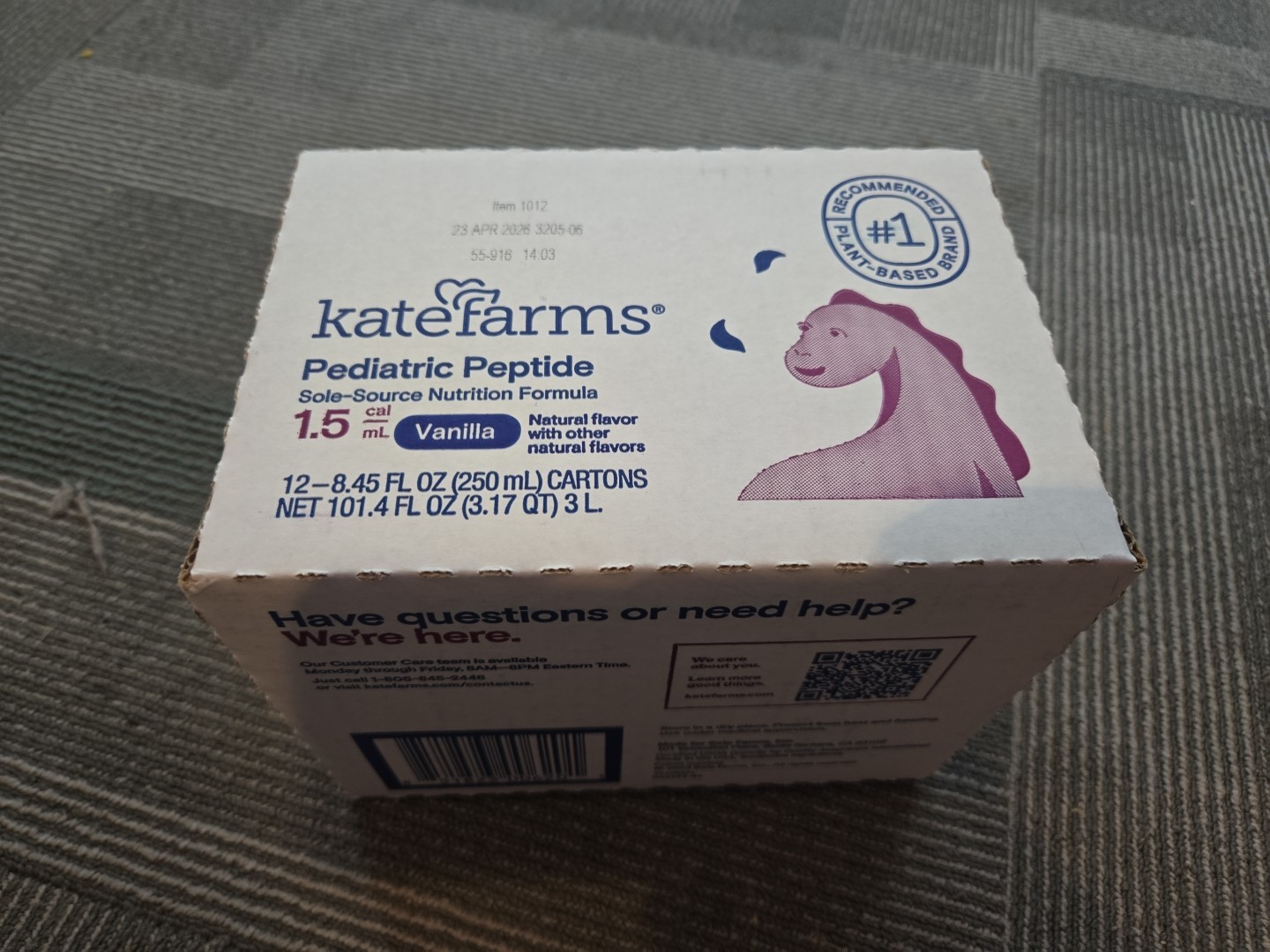 Katefarms Pediatric Peptide 1.5 Vanilla Pack Of 12