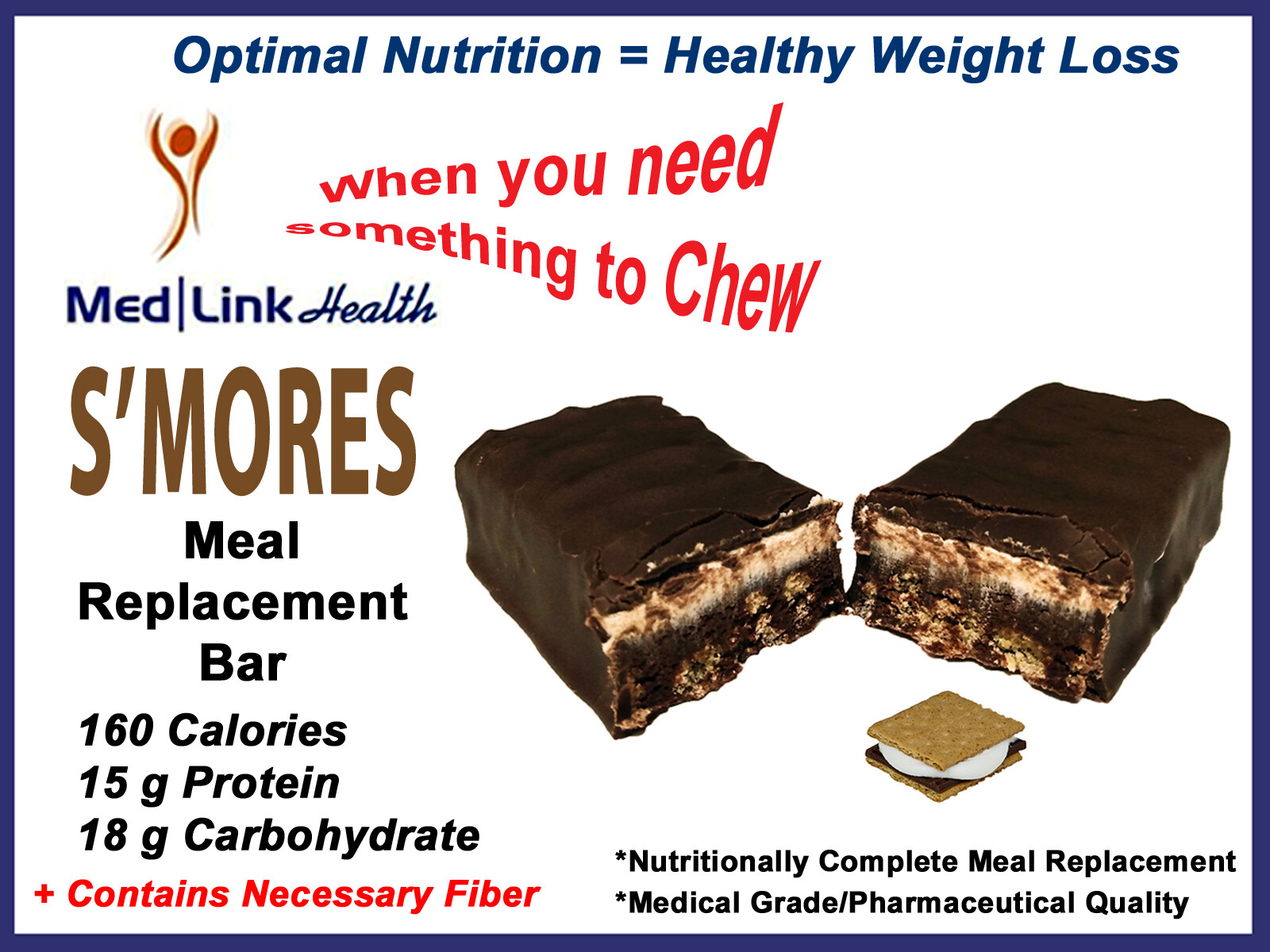S’MORES BAR Weight Loss | 6 Boxes | SIMILAR TO Optifast® 800