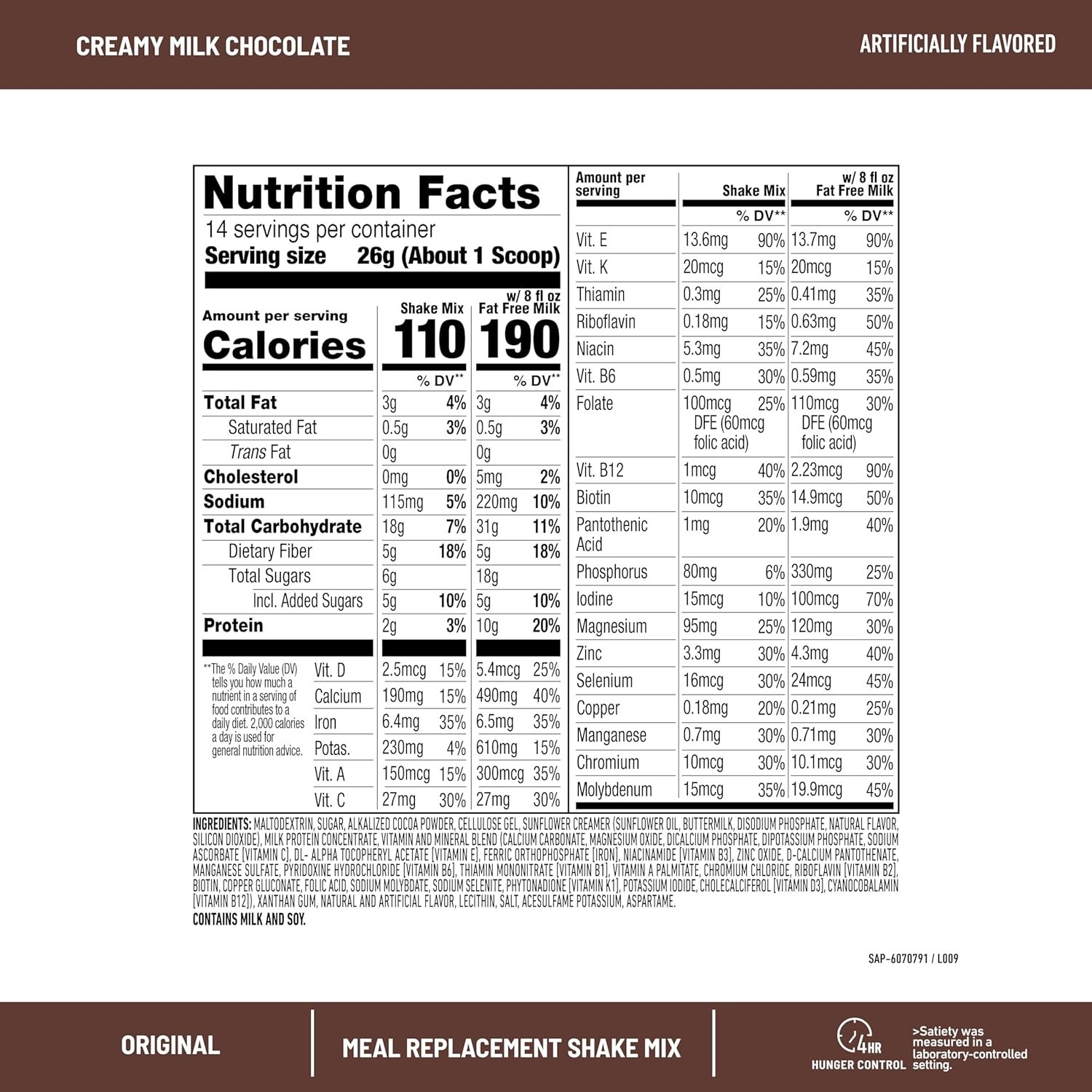 Weight Loss Meal Replacement Powder – 10g Protein, 24 Vitamins, Gluten Free