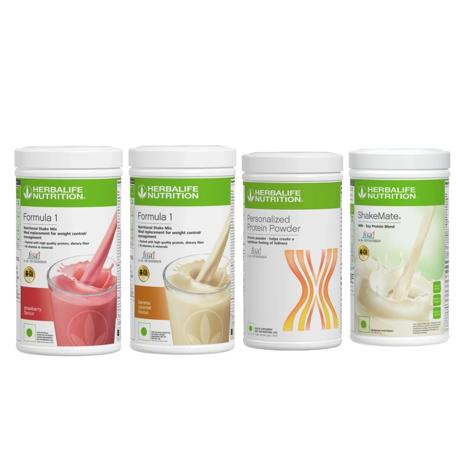 HERBALIFE COMBO (STRAWBERRY + BANANA, PROTEIN 400GM, SHAKEMATE) LONG EXPIRY