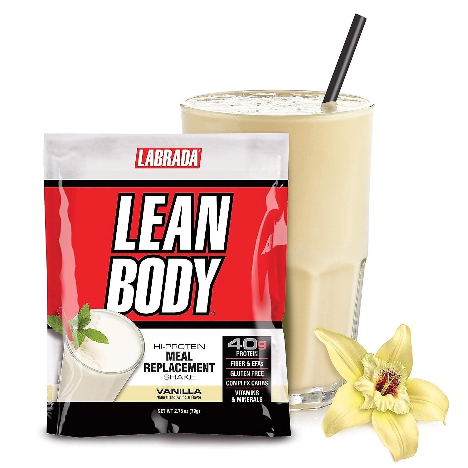 Labrada Lean Body MRP Meal Replacement 40g Gluten Free 80 Packets – PICK FLAVOR