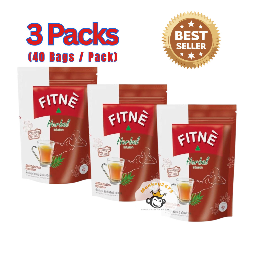 3x Fitne Tea Herbal Original Weight Loss Diet Detox Slim Fast Infusion