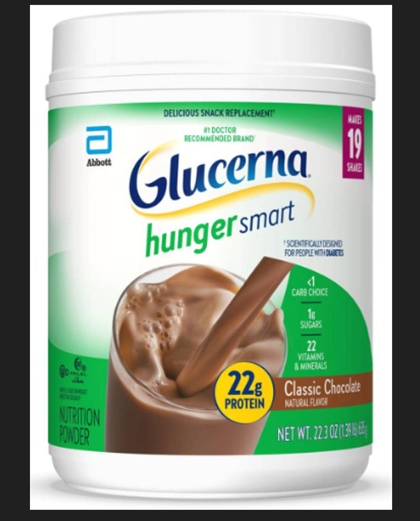 glucerna hunger smart powder/classic chocolate/2 bottles/each 22.3oz