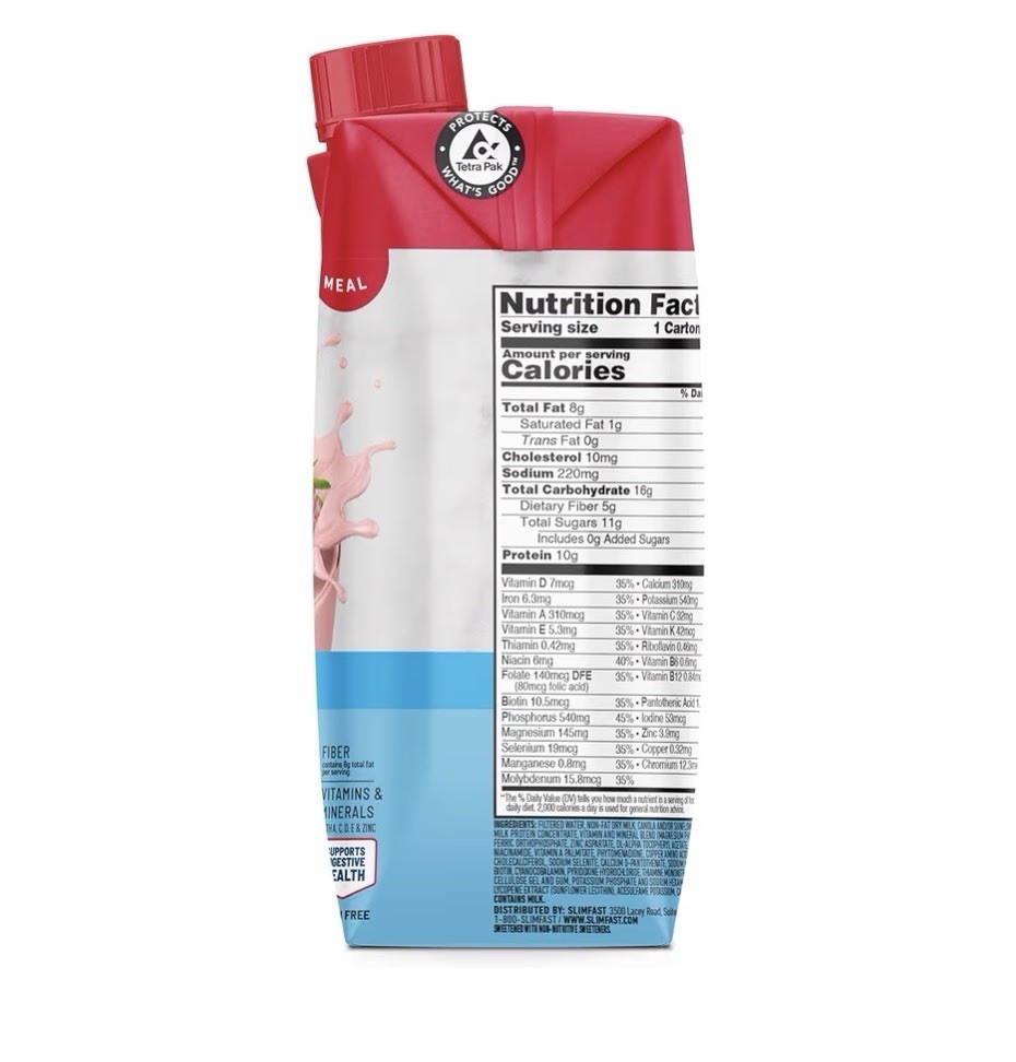 SlimFast Original Strawberries & Crème Meal Replacement Shakes (11 fl.oz 24 pk.)