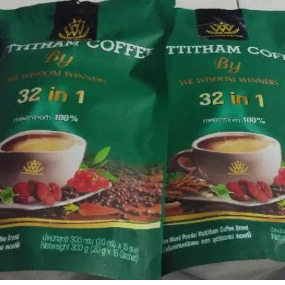 Coffee Wuttitham Instant Weight Control Herbs Mixed Health Slimming Anti Aging