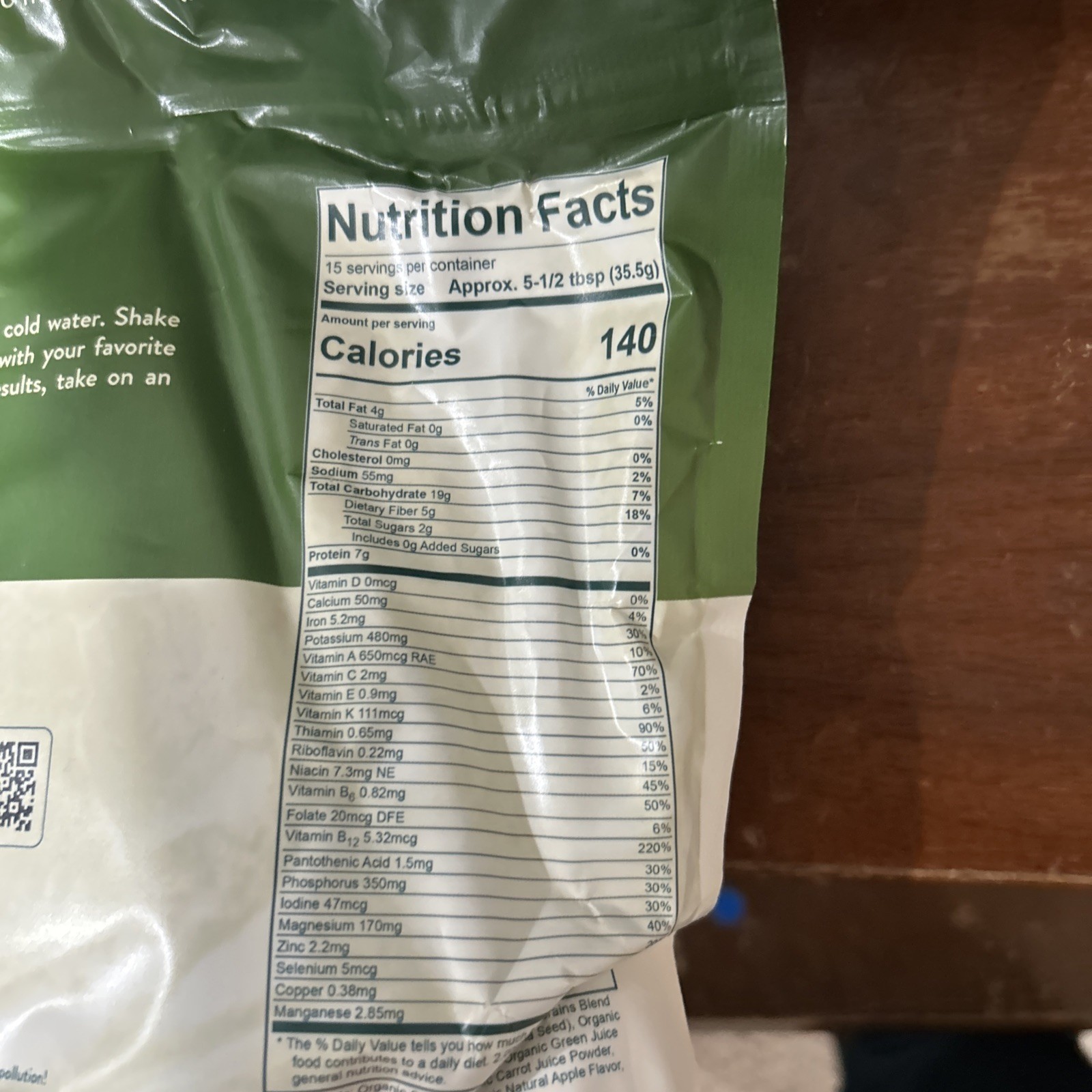 Purium Power Shake Vegan Meal Replacement Gluten Free Apple Berry Flavor 1065 g