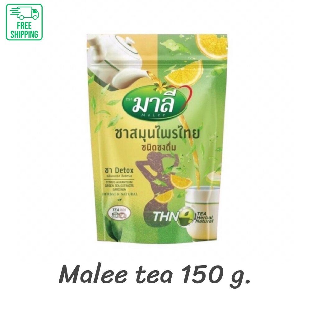 Malee TeaThai Herbal Instant Tea Detox Cleanse Control Burn Fat Colon Weight 150