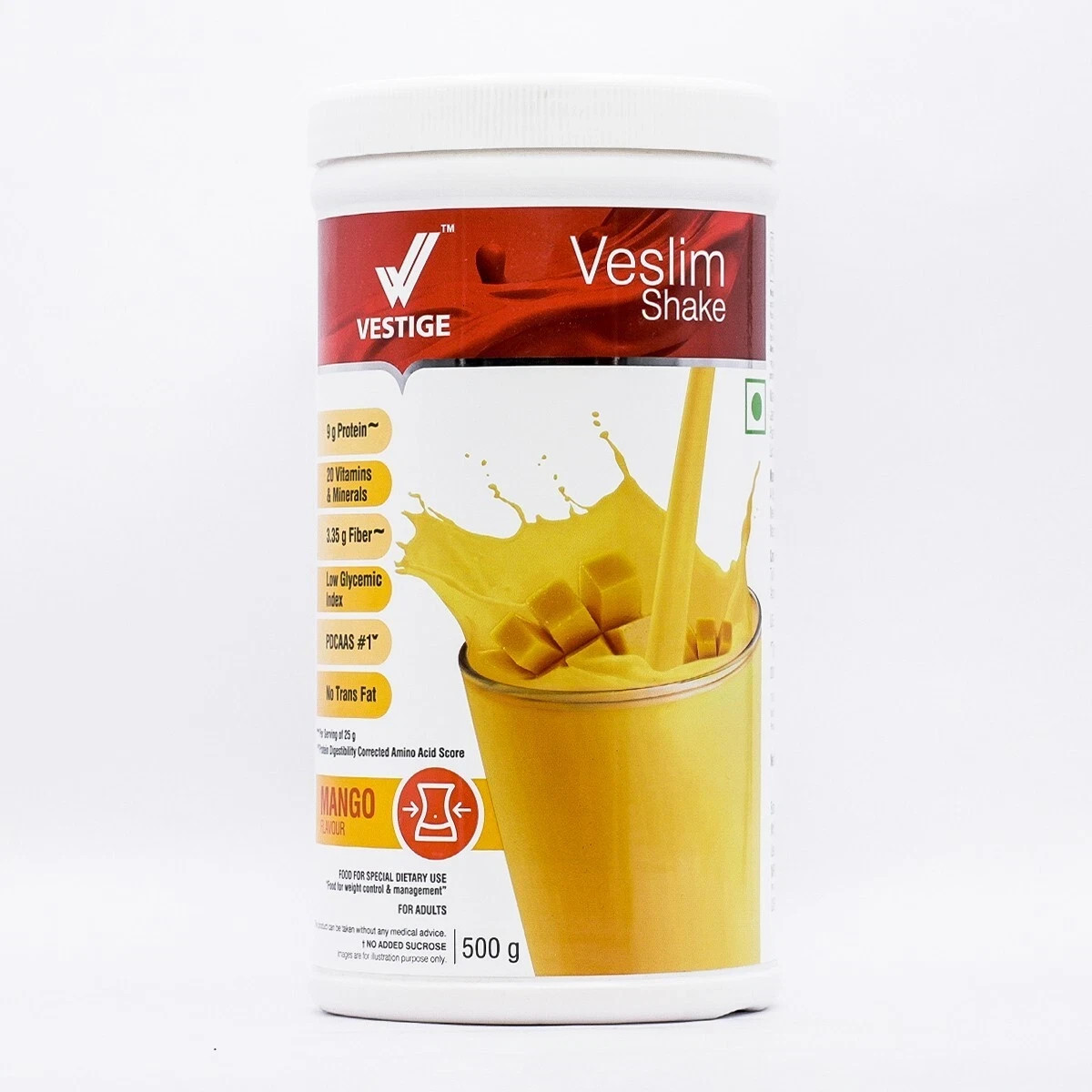 Vestige Veslim Shake Mango Flavour Nutritional Shake Mix 500gm | NO US DUTY