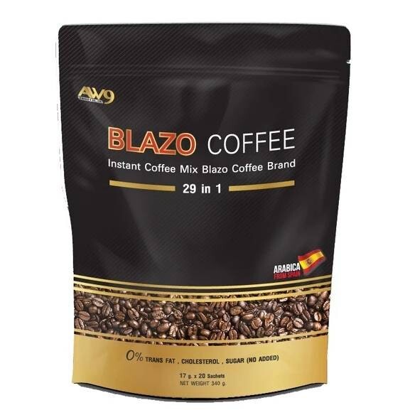 10x BLAZO Coffee mix 29 in 1 Weight Management NoSugar Arabica Detox Diet Contro