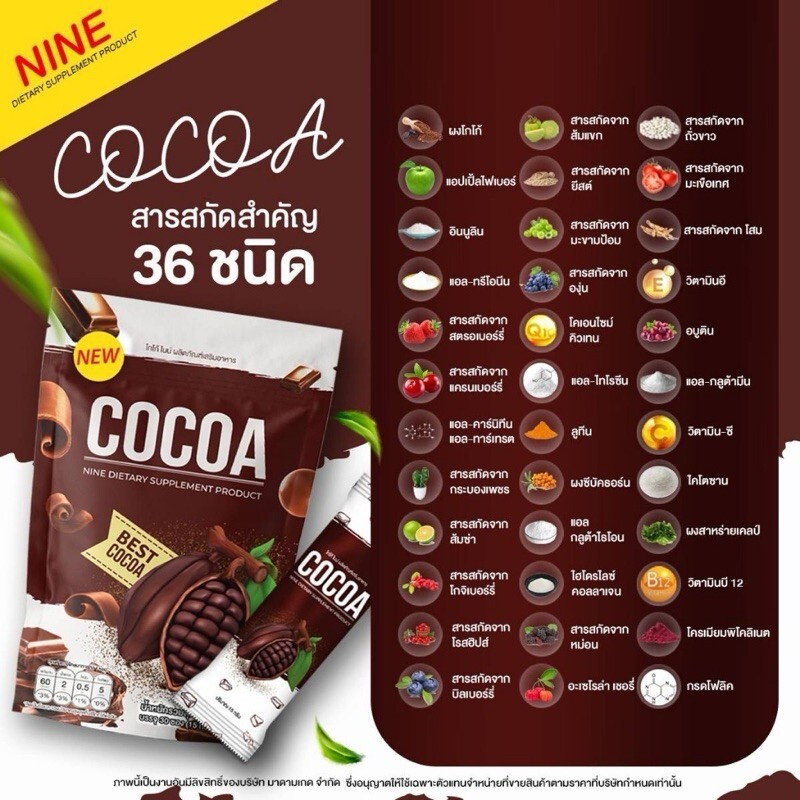 2x Nine Cocoa Instant Powder Mix Slimming Detox Control Hunger Help Excretion