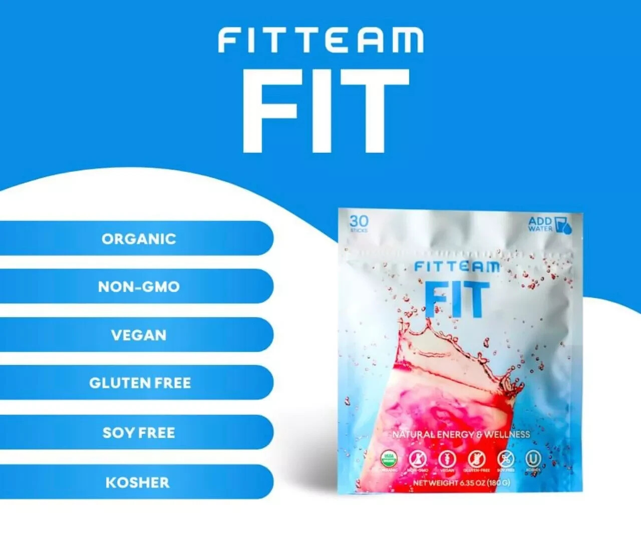 10 SINGLE PACKS OF FITTEAM FIT STICKS