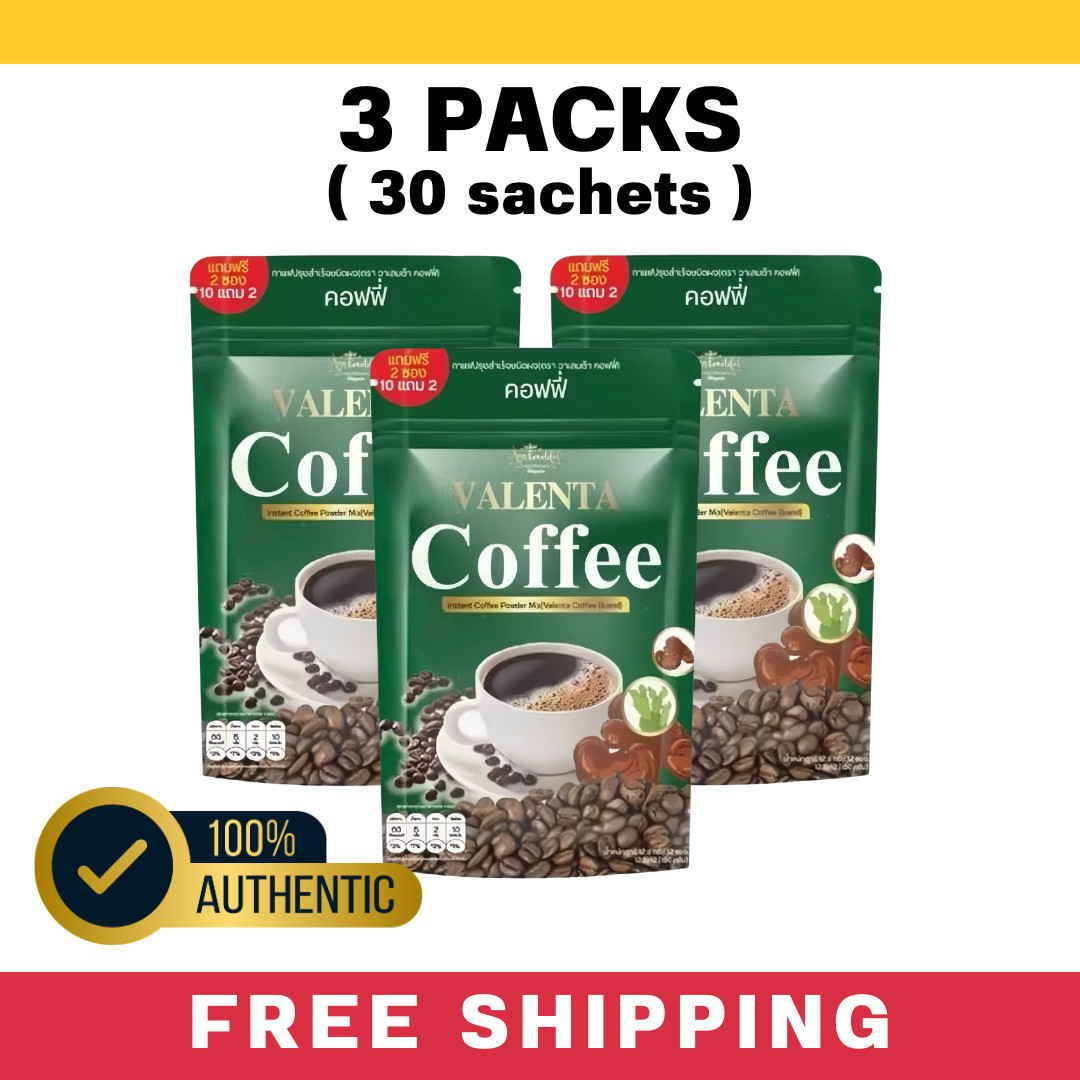 3x Valenta Coffee reduce belly control hunger full for long time burn fiber