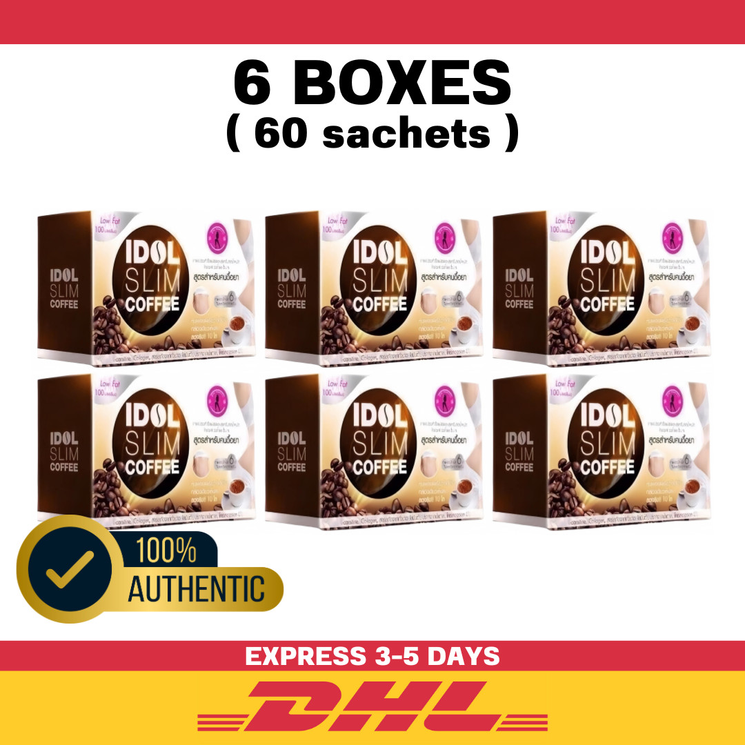 6x Idol Slim Instant Coffee Weight Control Burn Fat DietSlim No Sugar