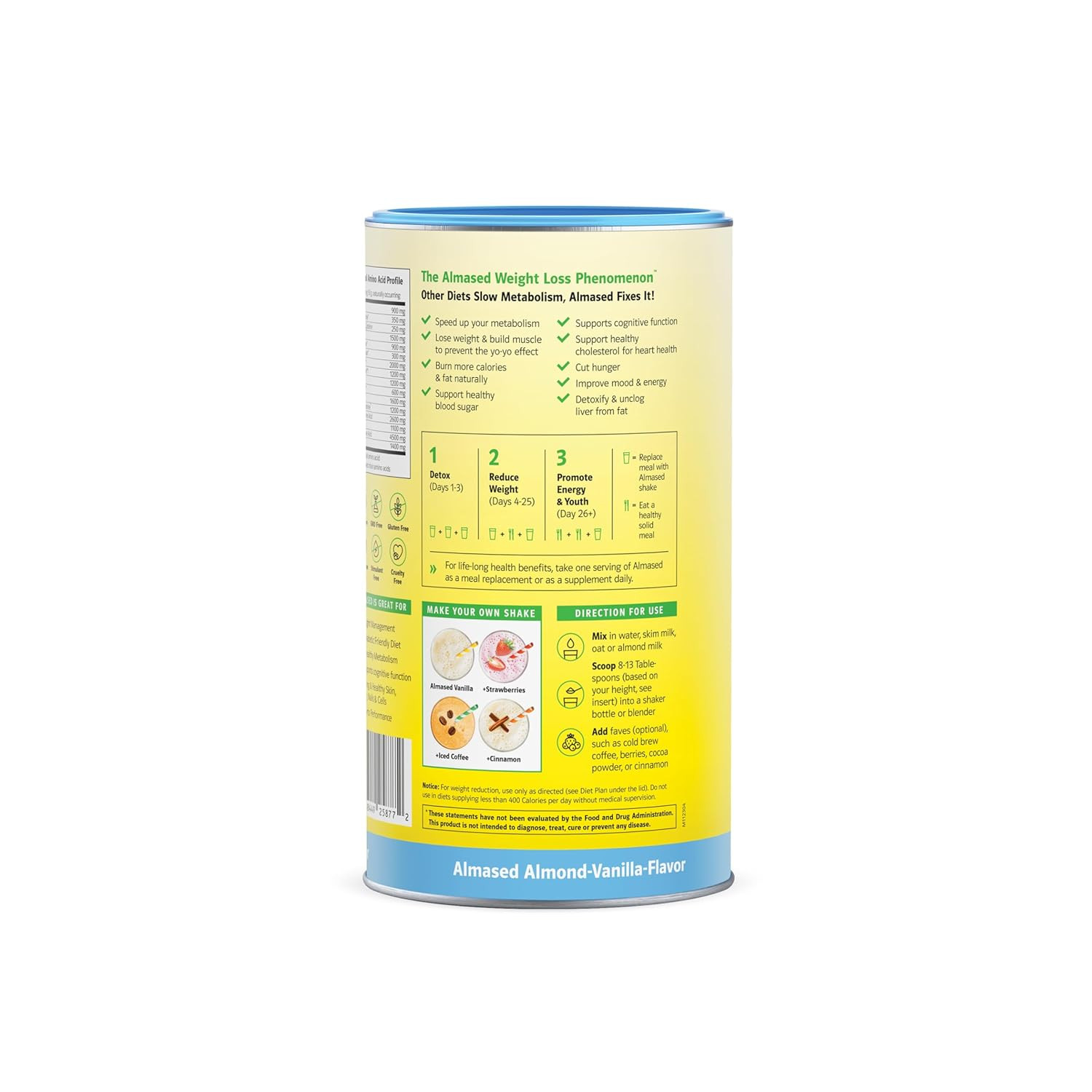 Meal Shakes – Gluten-Free, Non-Gmo Weight Management Powder – Vanilla Flavor, 1