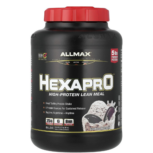 Hexapro™, High-Protein Lean Meal, Cookies & Cream, 5 lbs (2.27 kg)