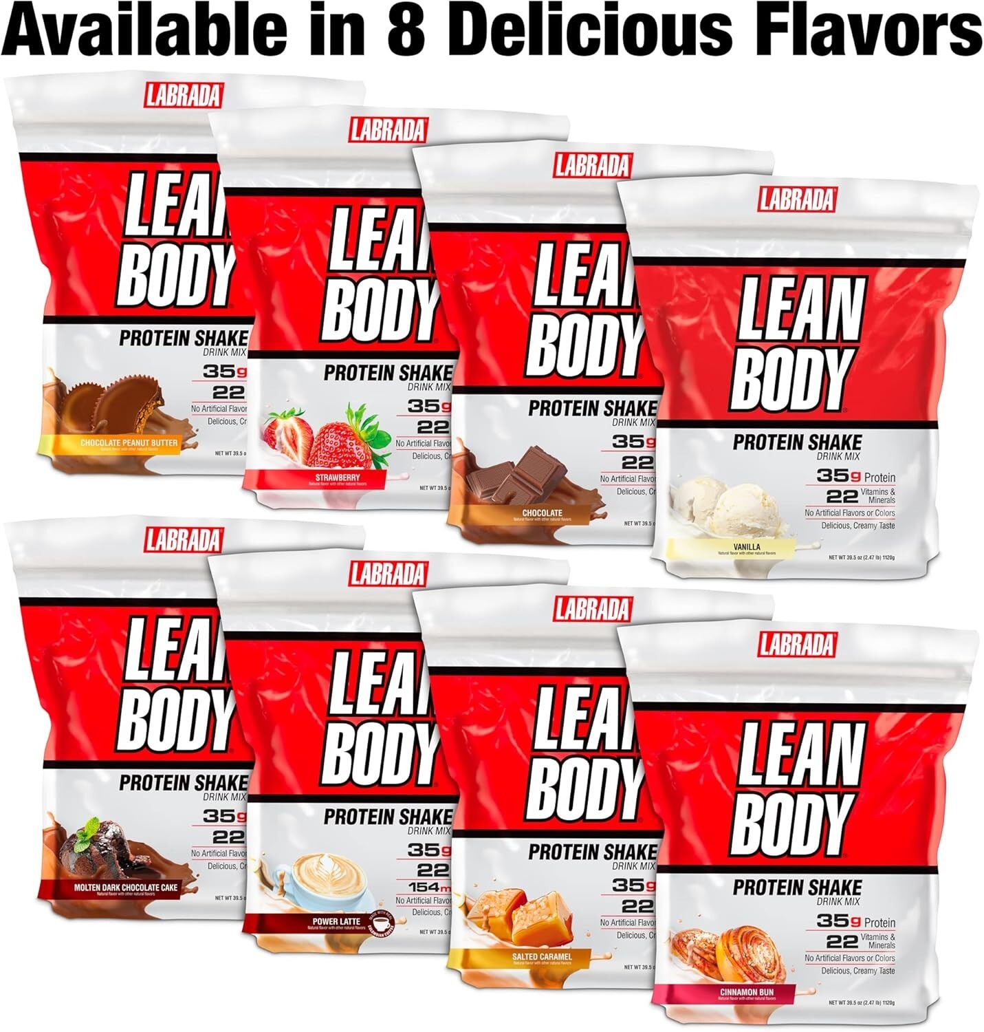Lean Body’s Hi-Protein Meal Replacement – 35g Protein, Natural Vanilla