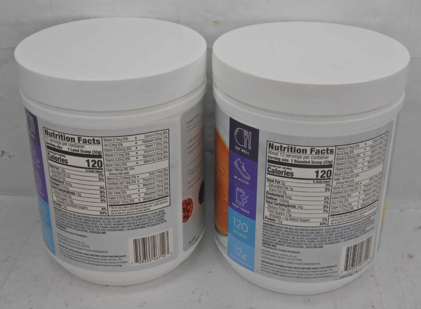 HMR 120 Chocolate and Vanilla Shake Meal Replacement Powder BB Jul 2026