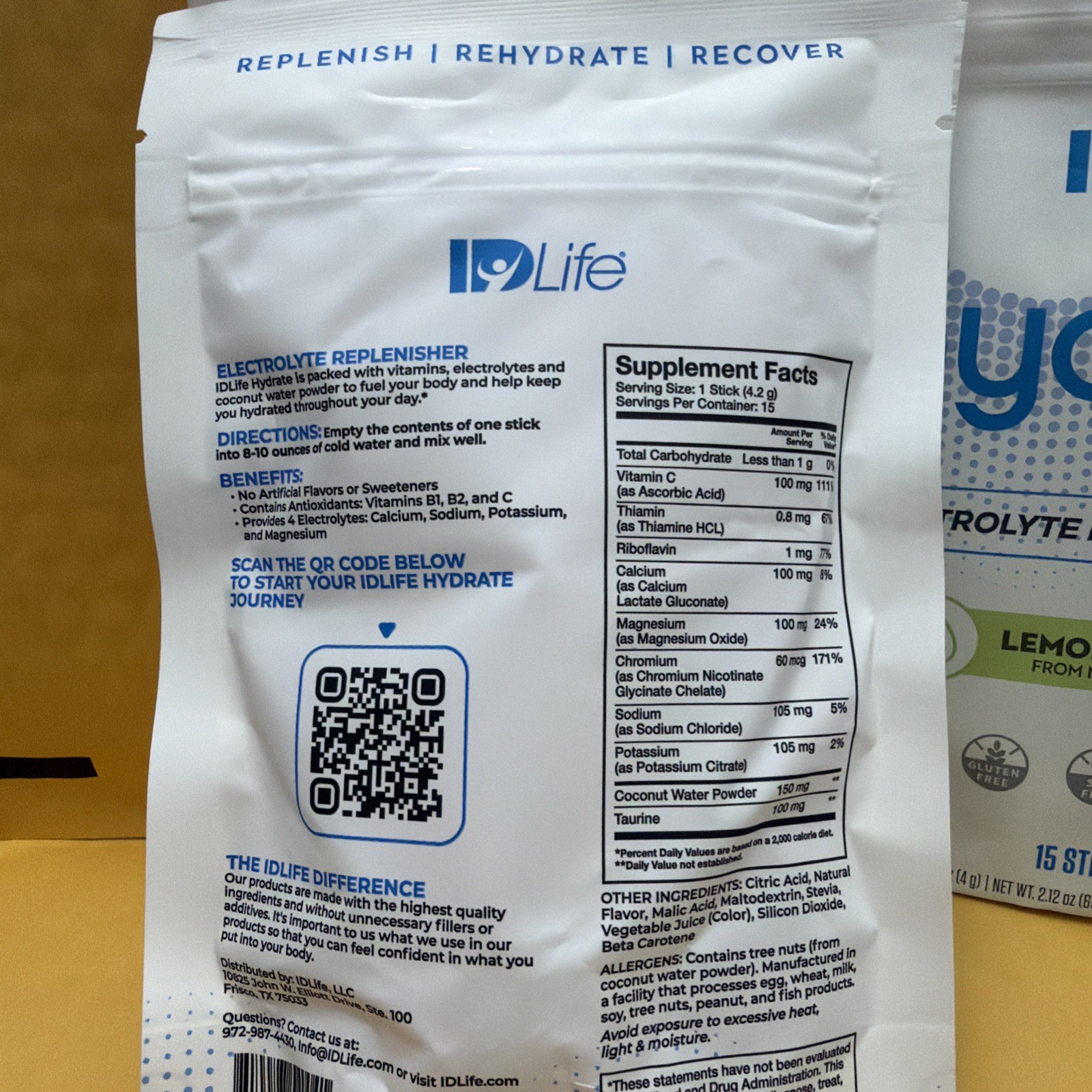IDLife Hydrate Fruit Punch, GRAPE, LEMON LIME Electrolyte Hydration 15 Sticks @@