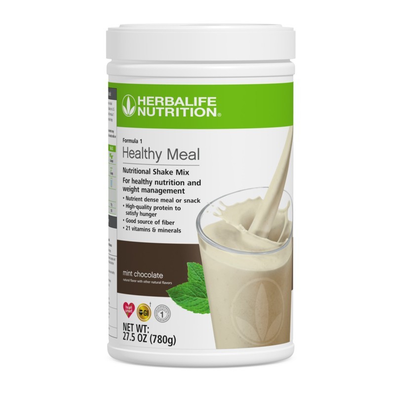 3X Herbalife Formula 1 Healthy Meal Nutritional Shake Mint Chocolate 750 g