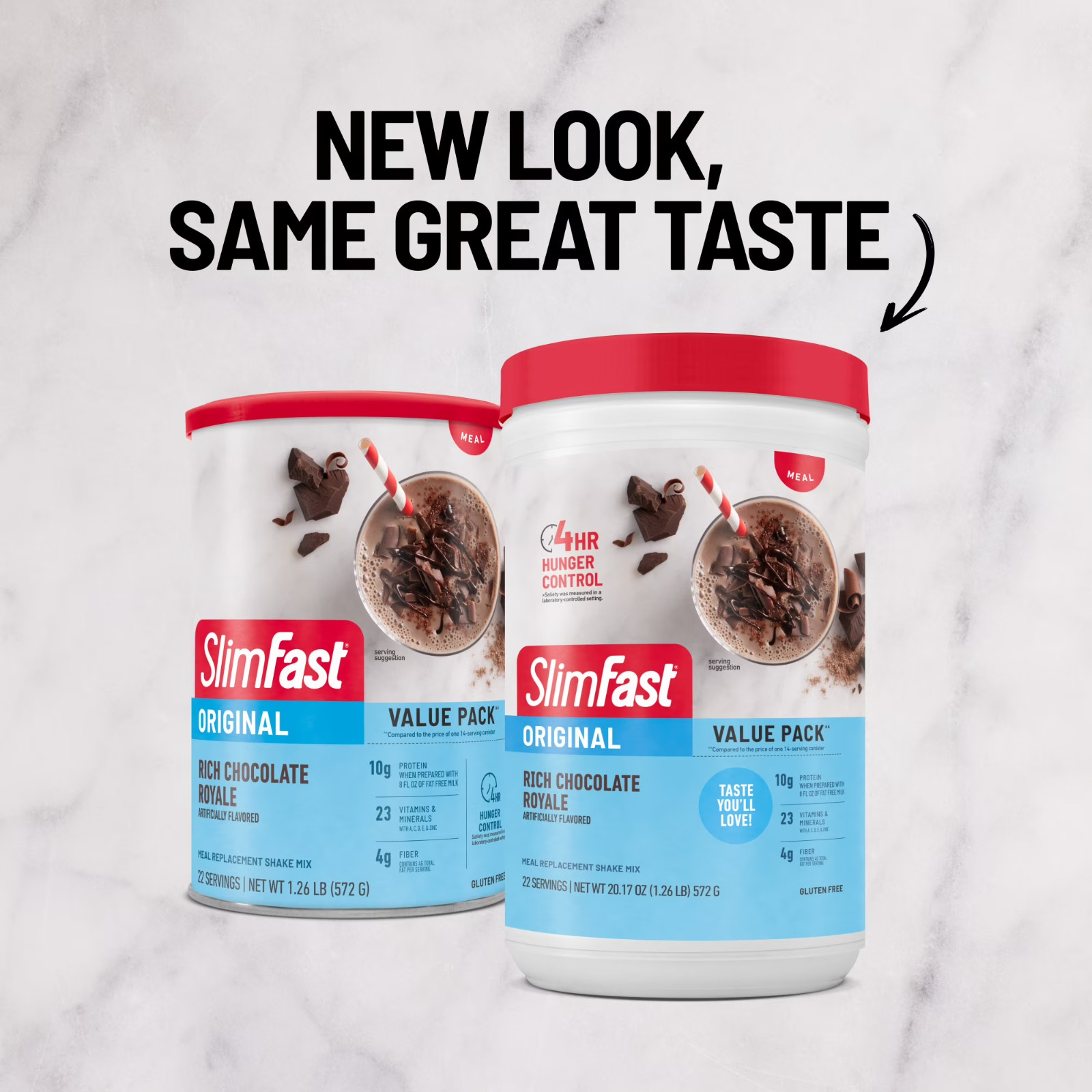 Slimfast Original Meal Replacement Shake Mix, Rich Chocolate Royale, 20.18 Oz, 2