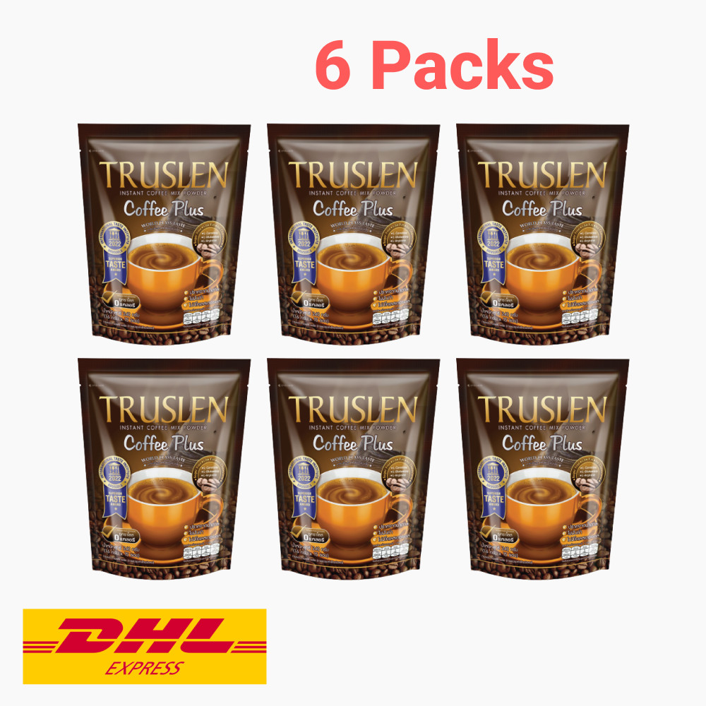 6x Truslen Coffee Plus Instant Coffee Powder Lose Weight Break Down Fat No sugar