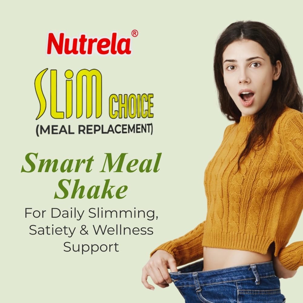 2 X 500 gm Nutrela Slim Choice Meal Replacement Protein Shake for Weight Loss