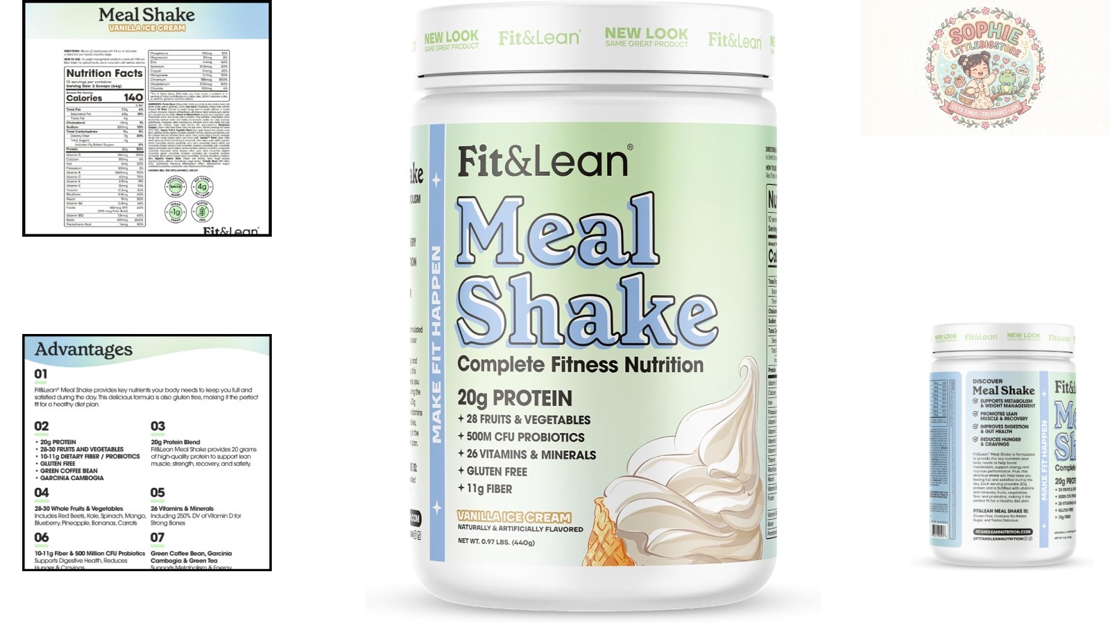 All-Natural Meal Replacement Shake – 20g Protein, Probiotics, Keto Friendly