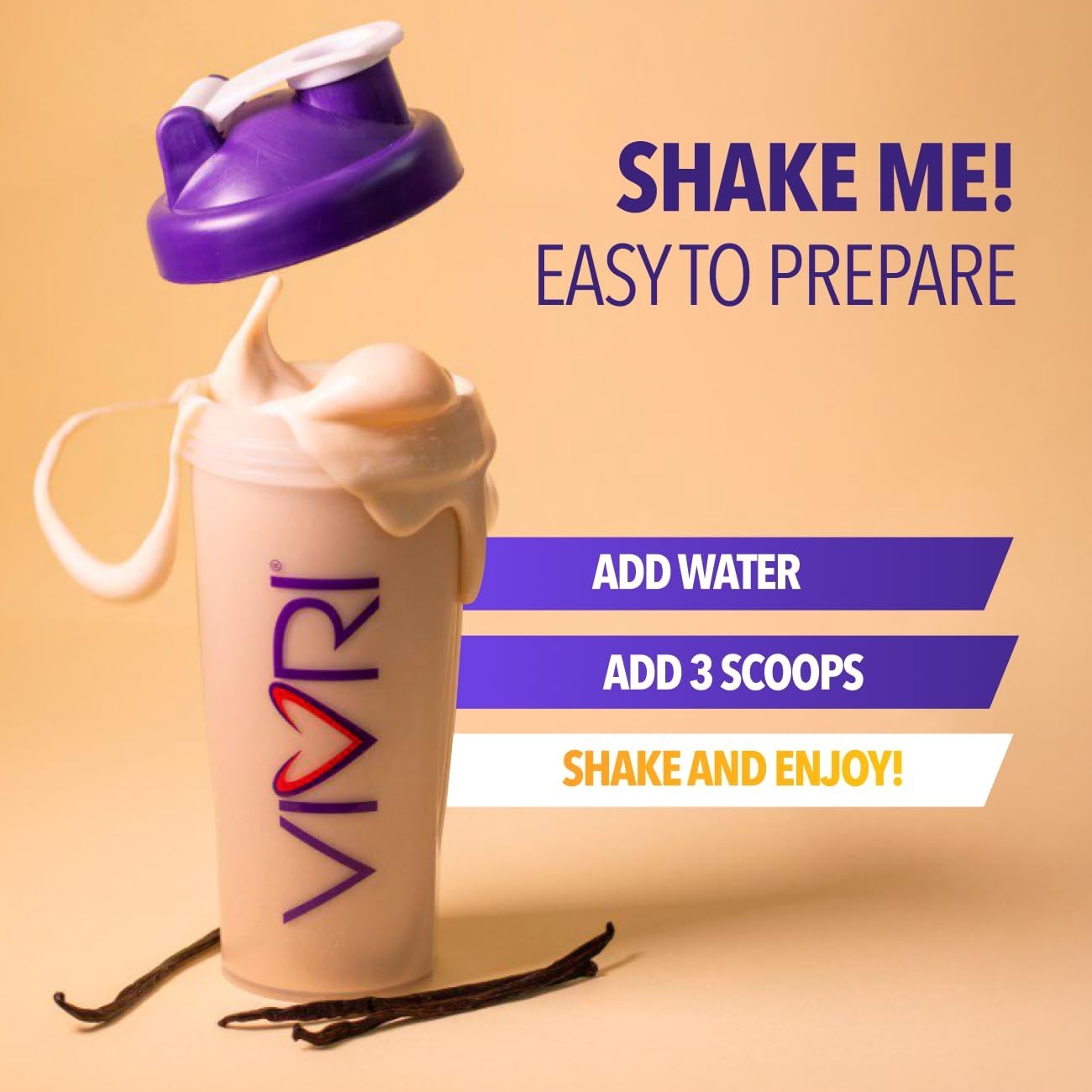 New VIVRI Shake Me! Caramel 19.8oz
