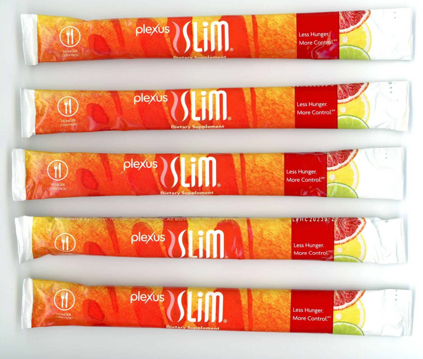 PLEXUS SLIM HUNGER CONTROL SUPPORTS GLUCOSE METABOLISM 5 INDIVIDUAL PACKETS NEW