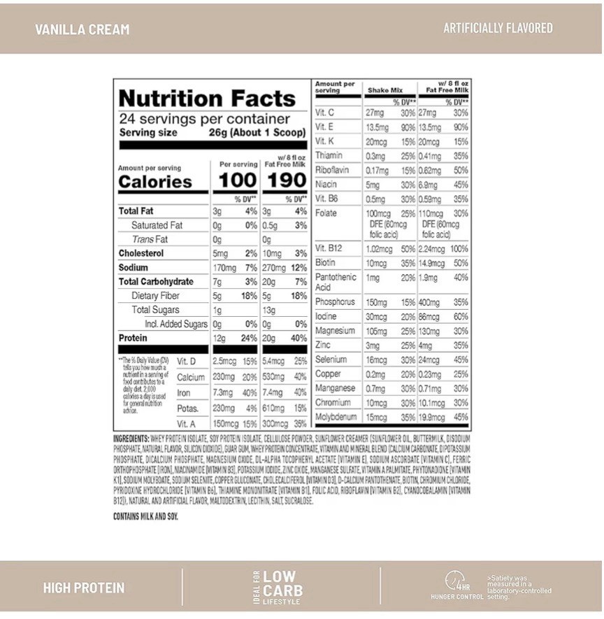 SlimFast Advanced Nutrition High Protein Meal Replacement Smoothie Mix-Pack of 1
