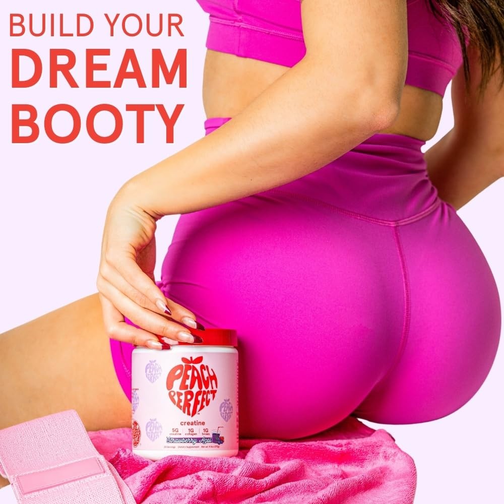 Peach Perfect Creatine for Women – Micronized 9.6 Ounce (Pack of 1), Pink