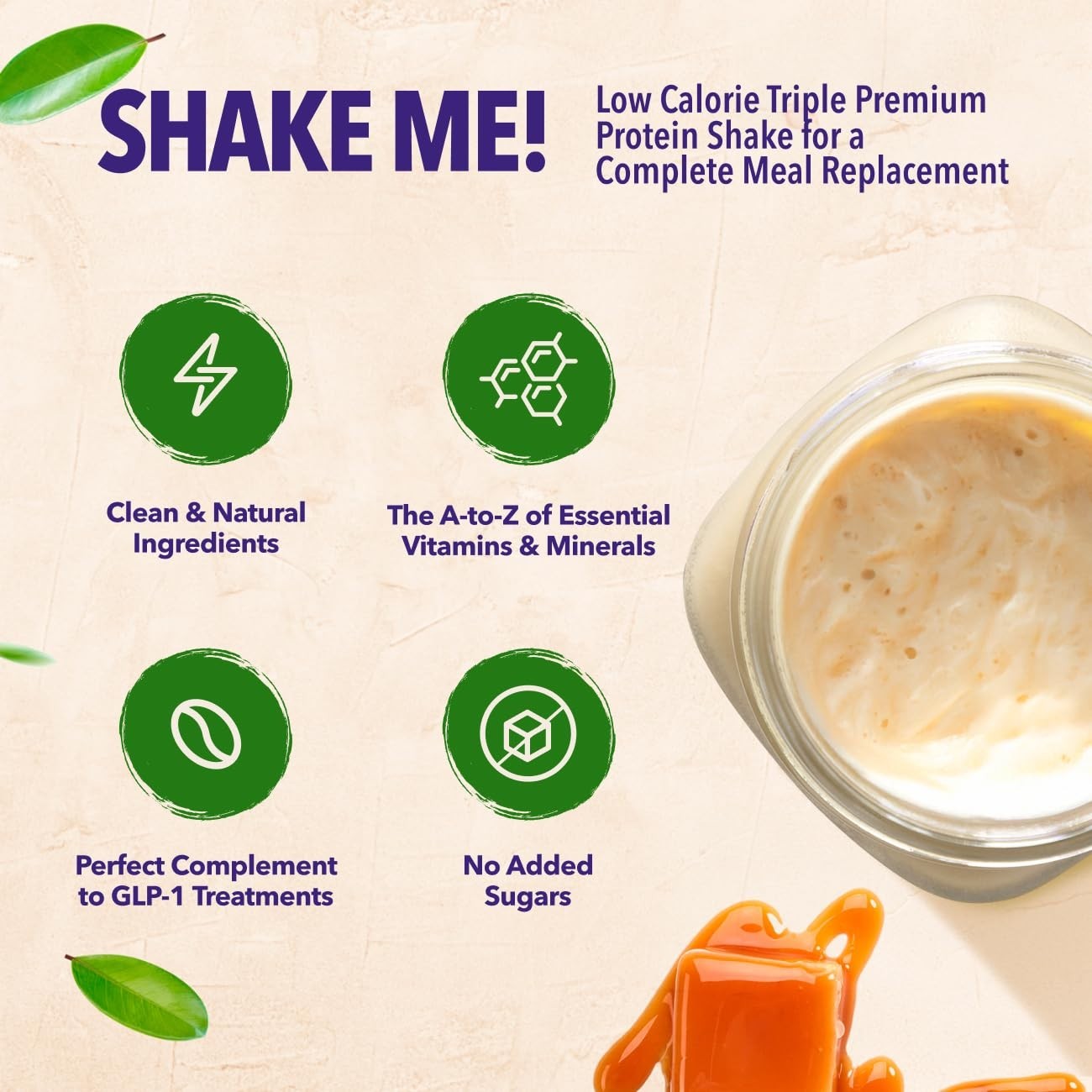 New VIVRI Shake Me! Caramel 19.8oz