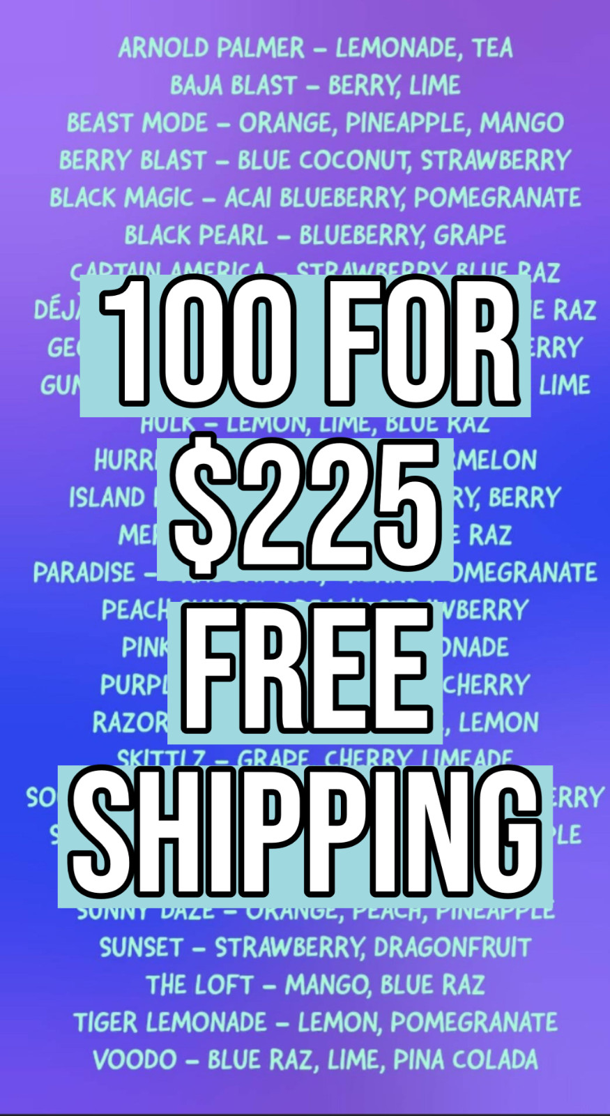 Stock up on your favorite Loaded teas! New bulk pricing! 100 Teas for 225.00