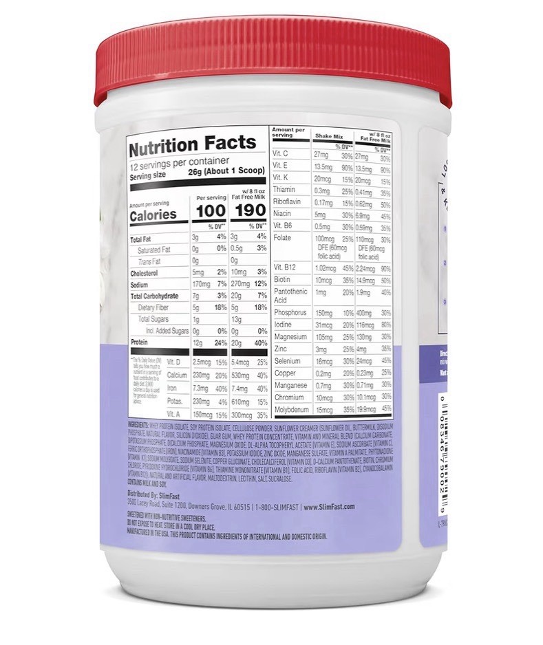 SlimFast Advanced Nutrition High Protein Meal Replacement Smoothie Mix-Pack of 1