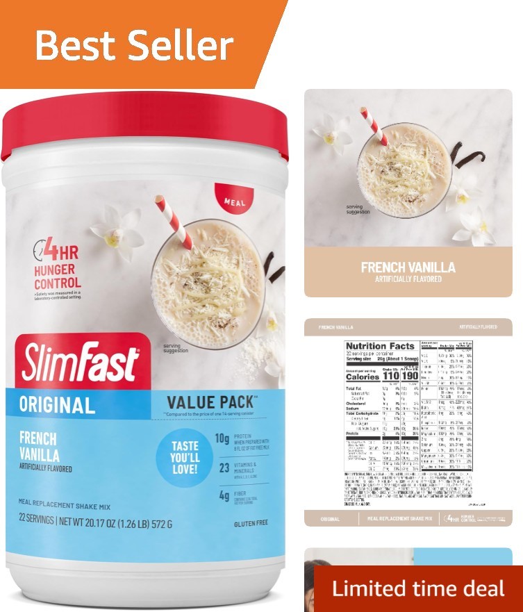 Delicious Gluten-Free French Vanilla Protein Shake Mix – 10g Protein per Serving