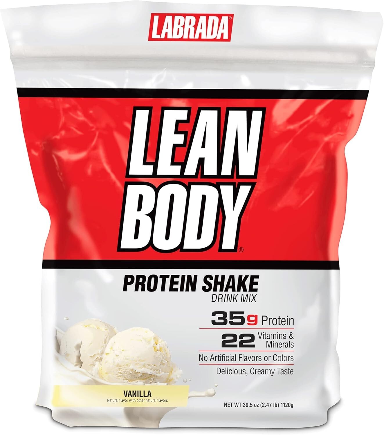 Lean Body’s Hi-Protein Meal Replacement – 35g Protein, Natural Vanilla