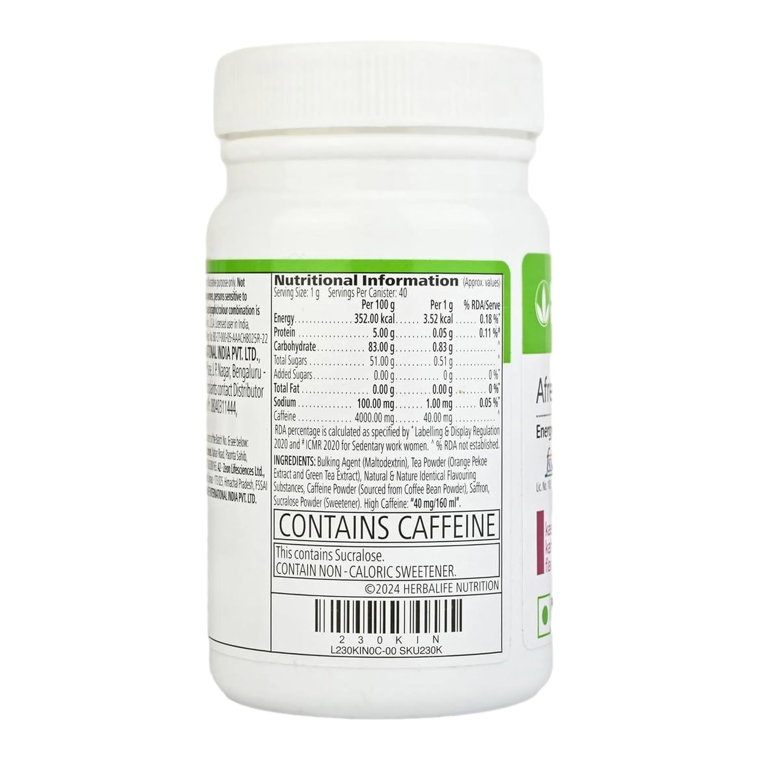 Natural Energy Drink Mix Powder | Kashmiri Kahwa Flavoured Herbal Blend – 40g