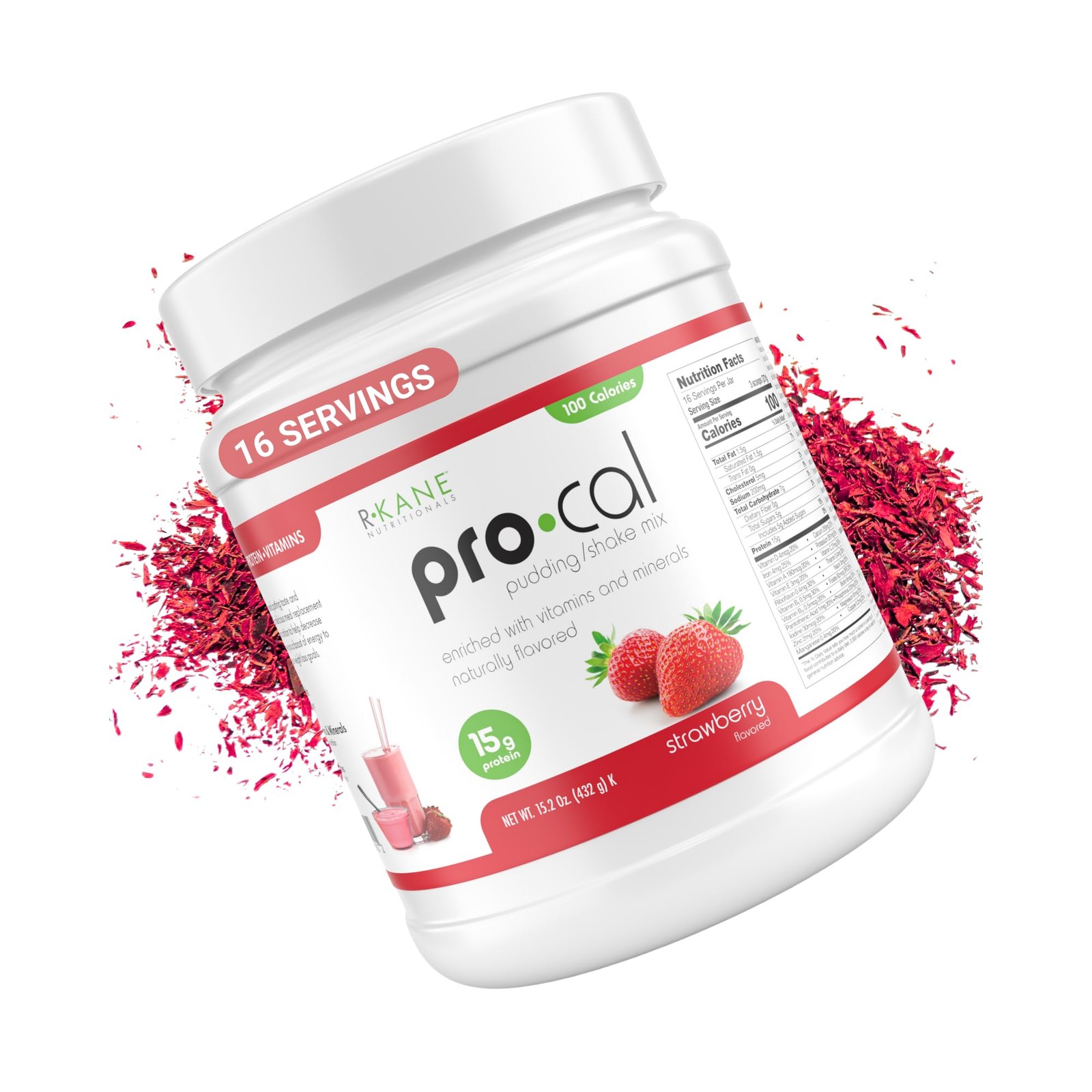 Pro-Cal Strawberry Meal Replacement Powder – High Protein, Low Calorie Shake …