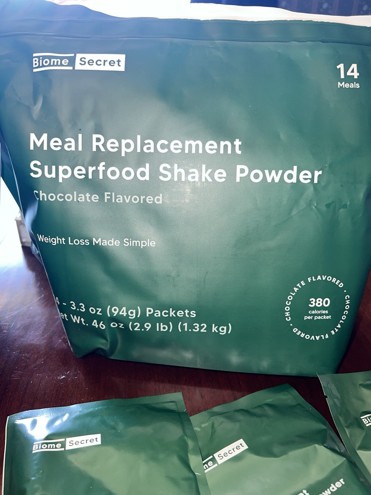 Secret Biome Superfood Nutritional Supplement Meal Replacement Shakes Packets