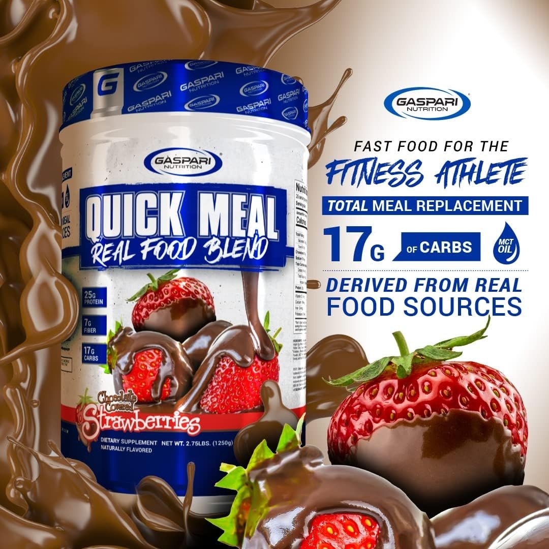 Gaspari Quick Meal: Complete Protein Shake with Real Food Ingredients, 44 oz
