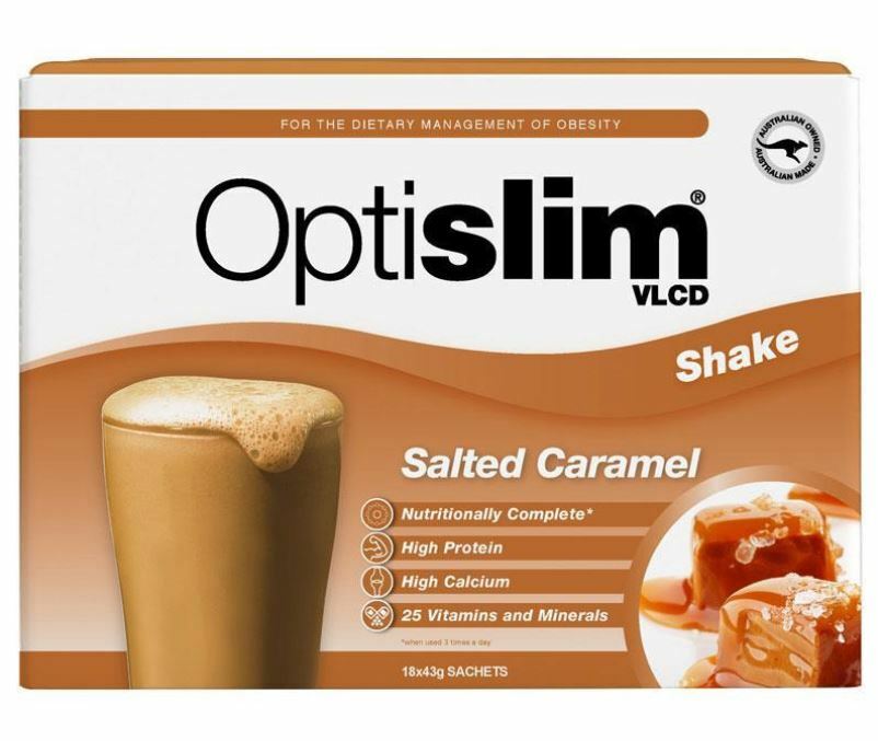 Optislim VLCD Meal Replacement Shake Salted Caramel 21x43g Sachets